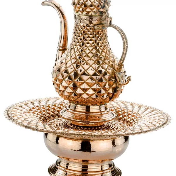 Bakır İbrik – Piramit İşlemeli